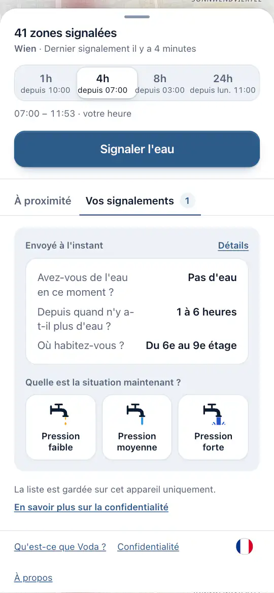 Votre propre signalement, avec les réponses pour le mettre à jour